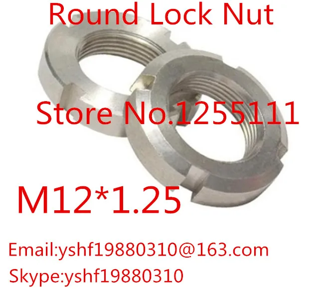 GB812 M12*1.25 stainless steel round nut 304 four-slot nut slotted nut retaining nut
GB812 M12*1.25 stainless steel round nut 304 four-slot nut slotted nut retaining nut