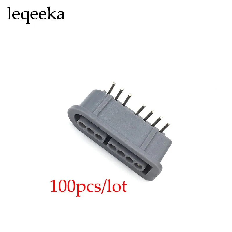 100PCS Replacement 90 Degree Female 7 Pin Connector Part For SNES Controller Socket
100PCS Replacement 90 Degree Female 7 Pin Connector Part For SNES Controller Socket