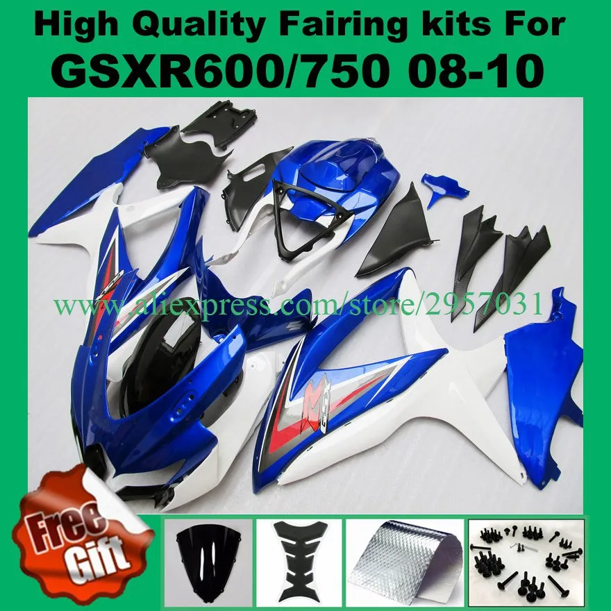 Injection molding Fairing kit for K8 K9 SUZUKI GSXR600 2008 2009 2010 GSXR750 08 09 10 ABS Fairings #42B6-7 GSX-R600 GSX-R750
Injection molding Fairing kit for K8 K9 SUZUKI GSXR600 2008 2009 2010 GSXR750 08 09 10 ABS Fairings #42B6-7 GSX-R600 GSX-R750