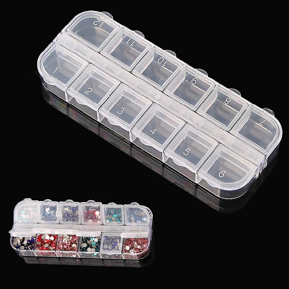 12 compartment empty plastic storage case container box for nail art products rhinestone earring jewelry
12 compartment empty plastic storage case container box for nail art products rhinestone earring jewelry