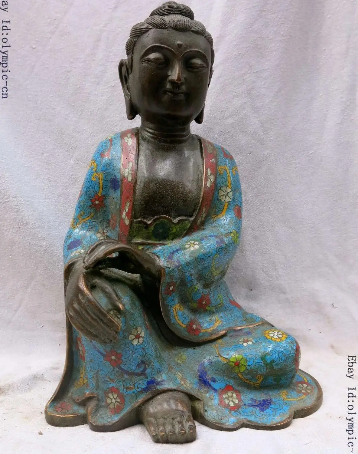 Old 14" China hand-made bronze Cloisonne Kwan-yin sculpture homey guanyin Statue
Old 14" China hand-made bronze Cloisonne Kwan-yin sculpture homey guanyin Statue
