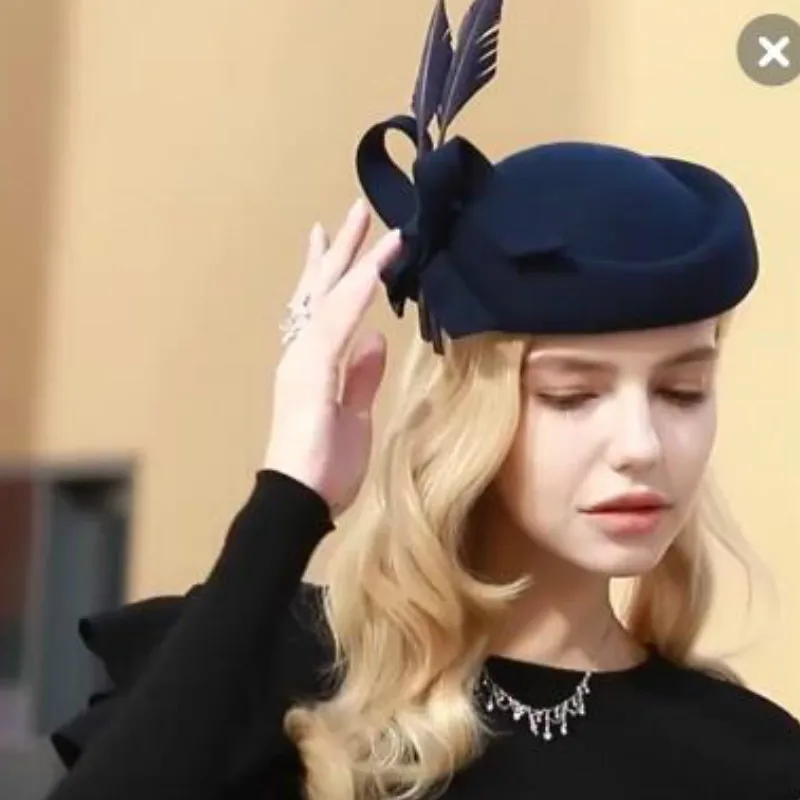 Женская шерстяная шапка Fedoras новая дизайнерская Оригинальная английская