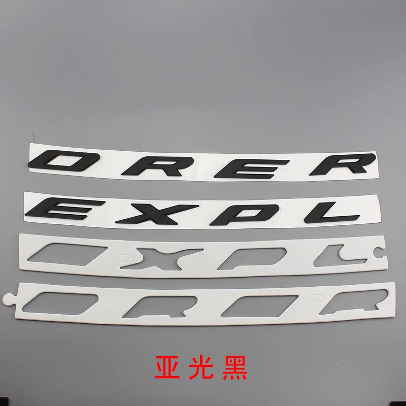 3D ABS черный/серебристый для 2012 2013 2014 2015 2016 Ford Explorer Sport DIY EXPLORER Fix Letters Hood Эмблема Хром