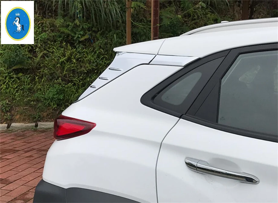 Auto Accessory Rear Door Window Tailgate Wing Protection Panel Cover Trim 4 Pcs Fit For Hyundai Kona 2018 - 2021 ABS
Auto Accessory Rear Door Window Tailgate Wing Protection Panel Cover Trim 4 Pcs Fit For Hyundai Kona 2018 - 2021 ABS