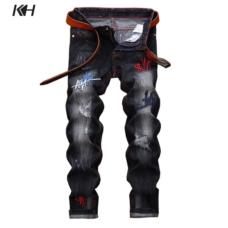 2023 High Quality New Men Jeans Fashion Ripped Jeans for Men Embroidery Washed Denim Pants Male Slim Brand Straight Jean Pants
2023 High Quality New Men Jeans Fashion Ripped Jeans for Men Embroidery Washed Denim Pants Male Slim Brand Straight Jean Pants