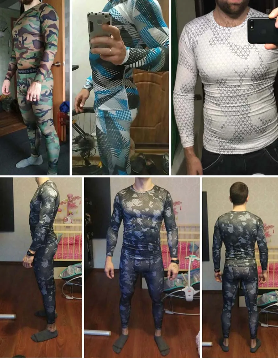 compression Set Men's camouflage sports leggings men rashgarda mma long sleeves T-Shirt muscle gym shirt Cycling tracksuit
compression Set Men's camouflage sports leggings men rashgarda mma long sleeves T-Shirt muscle gym shirt Cycling tracksuit