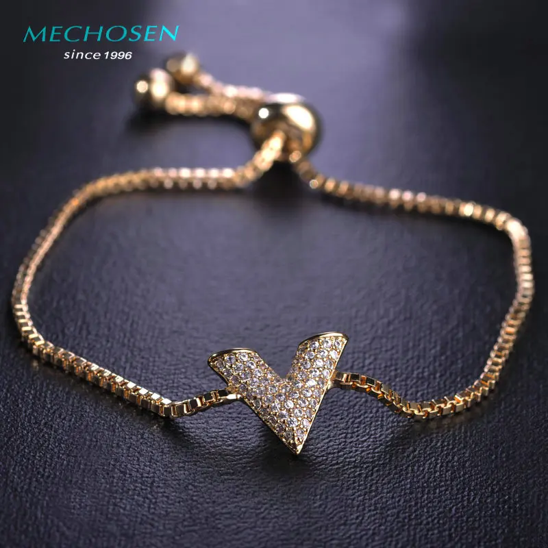 MECHOSEN Zirconia Copper Letter V Bracelets For Women Office OL Style Pulseira Gold Color Pulsera Wedding Party Wrist Jewelry
MECHOSEN Zirconia Copper Letter V Bracelets For Women Office OL Style Pulseira Gold Color Pulsera Wedding Party Wrist Jewelry