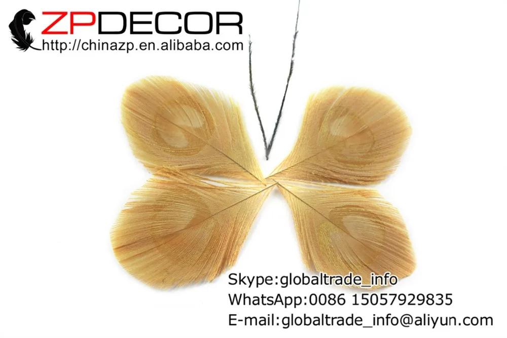 ZPDECOR 50pcs/lot 8-10cm(3-4inch) Unique Handwork Trimmed Light Brown Peacock Feather Eye Plumage
ZPDECOR 50pcs/lot 8-10cm(3-4inch) Unique Handwork Trimmed Light Brown Peacock Feather Eye Plumage