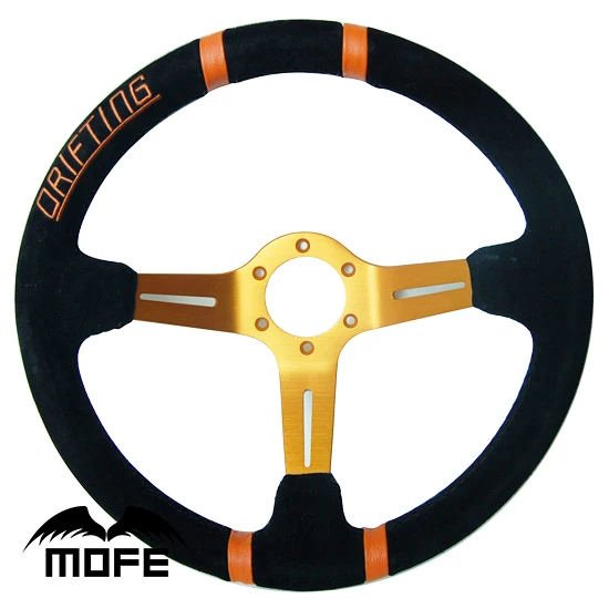 MOFE SPECIAL OFFER 350mm Deep Corn Dish 3 Orange Spoke z Sport Drifting Racing Steering Wheel for Sport Car
MOFE SPECIAL OFFER 350mm Deep Corn Dish 3 Orange Spoke z Sport Drifting Racing Steering Wheel for Sport Car