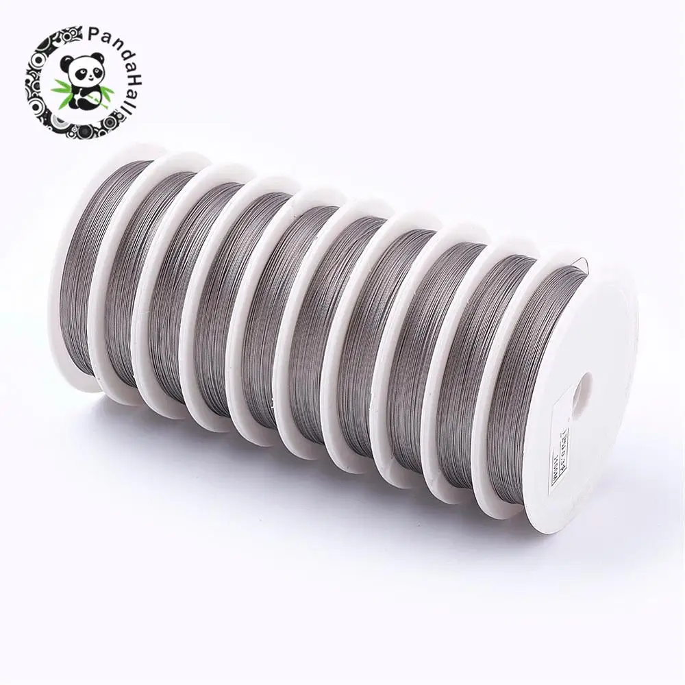 10Roll Original Color Tiger Tail Jewelry Findings for DIY LightGrey, 0.3mm in diameter, about 50m/roll
10Roll Original Color Tiger Tail Jewelry Findings for DIY LightGrey, 0.3mm in diameter, about 50m/roll