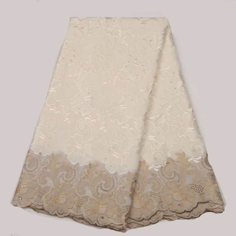 Африканский сухой ткани кружево швейцарская вуаль с камнями швейцарский хлопок