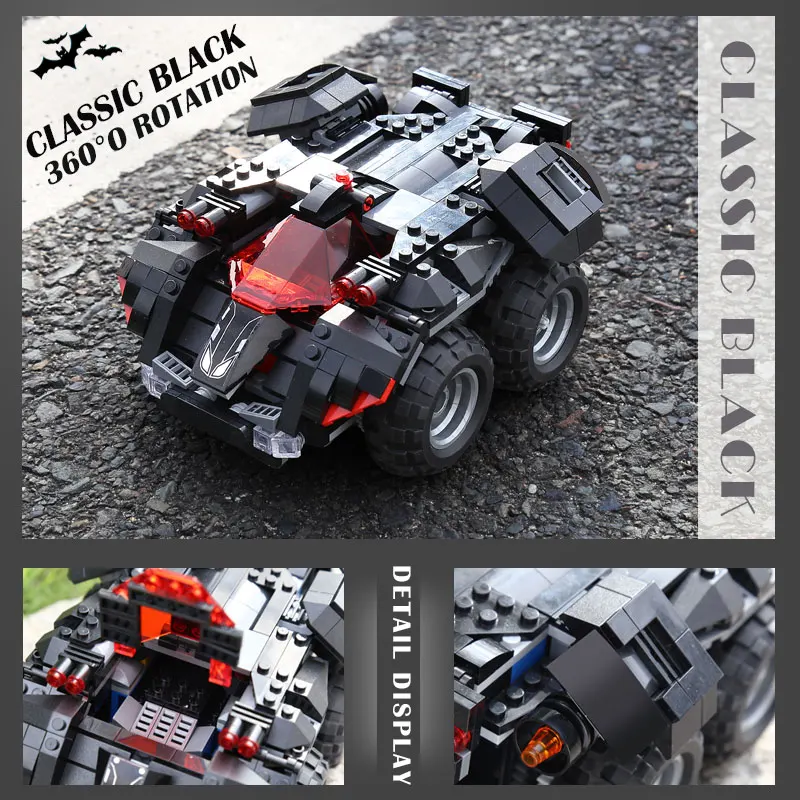 RC пульт дистанционного управления Batmobile совместимый LegoSet 76112 Technic DC Комикс Супер