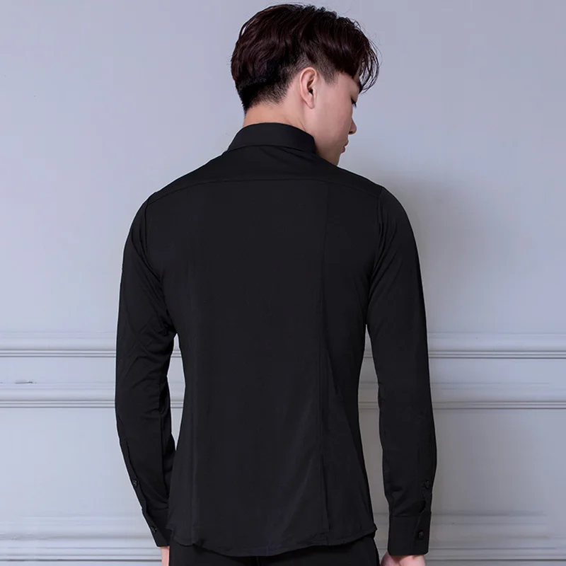 Latin Dance Shirts Men Black Long Sleeve Shirt Competition Performance Wear Men'S Dance Top Male Samba Performing Clothes DN2627
Latin Dance Shirts Men Black Long Sleeve Shirt Competition Performance Wear Men'S Dance Top Male Samba Performing Clothes DN2627