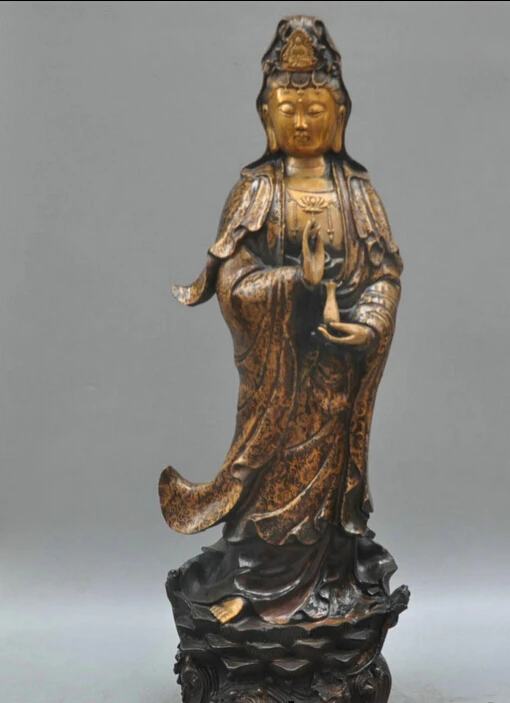 Бронзовая тибетская буддистская статуя би002047 24 'Avalokitesvara-Guanyin-Kwan-yin
Бронзовая тибетская буддистская статуя би002047 24 'Avalokitesvara-Guanyin-Kwan-yin