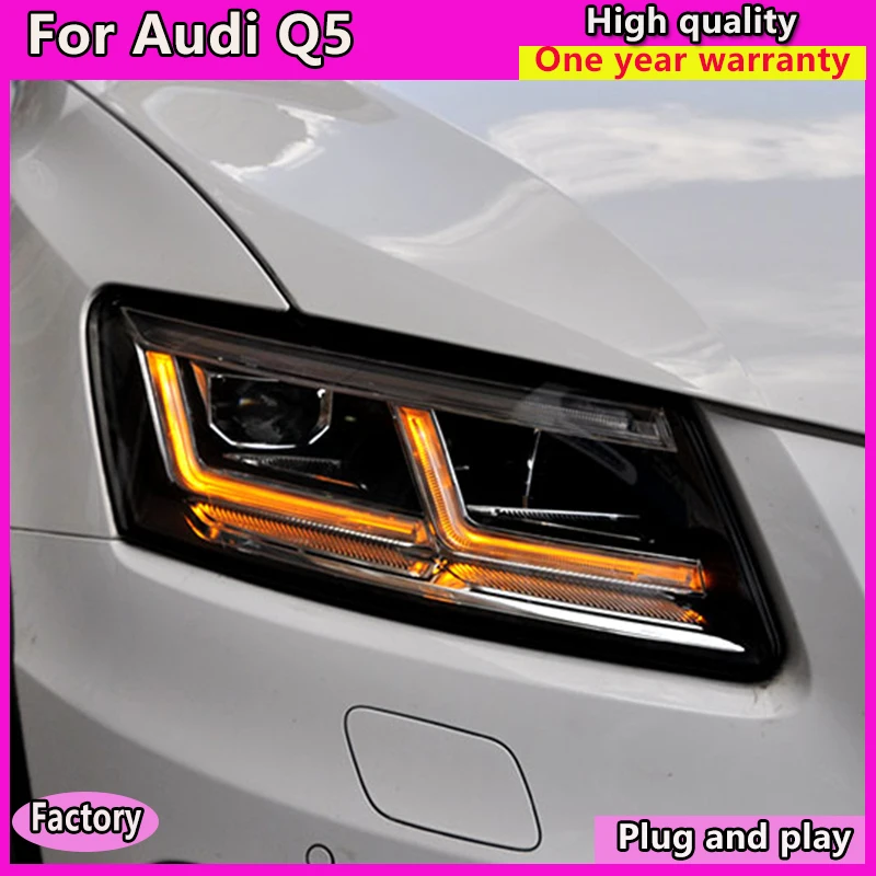 Car Styling for Audi Q5 Headlights 2009-2012 2013-2018 Audi Q5 Auto LED Headlight DRL Lens Double Beam bi-LED lens car headlight
Car Styling for Audi Q5 Headlights 2009-2012 2013-2018 Audi Q5 Auto LED Headlight DRL Lens Double Beam bi-LED lens car headlight