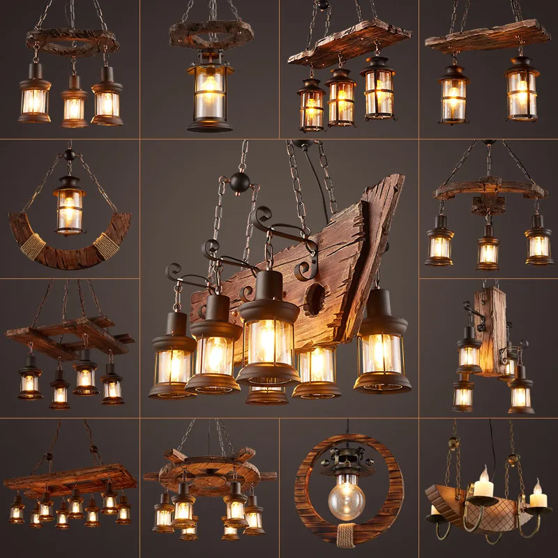 LOFT retro bar industrial wind country country solid wood chandelier personality old boat wood wood Chandelier
LOFT retro bar industrial wind country country solid wood chandelier personality old boat wood wood Chandelier