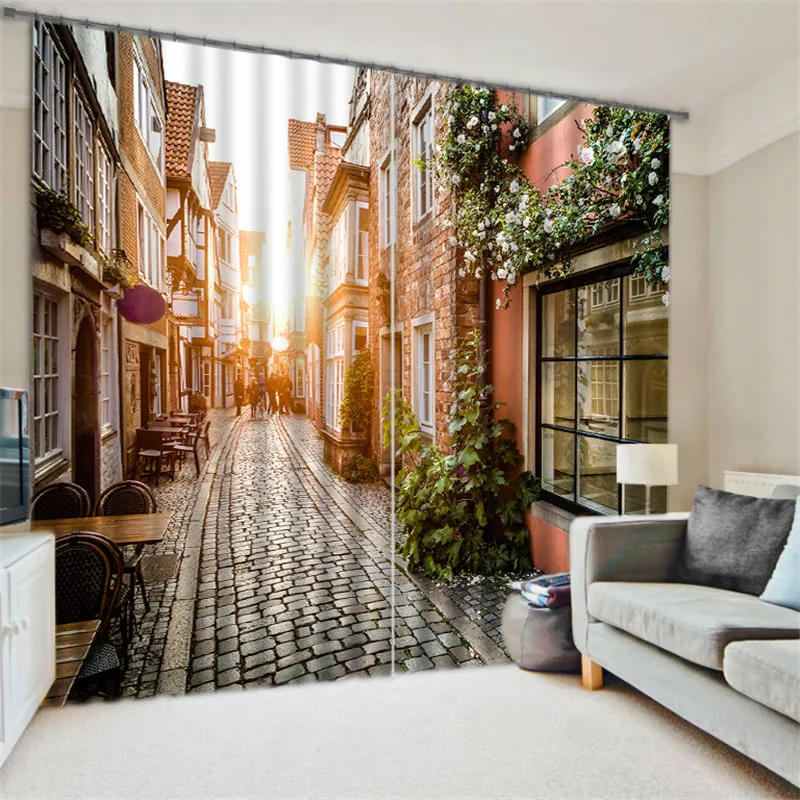 2017 Modern Luxury Beautiful streets 3D Blackout Window Curtains For Kids Bedding room Living room Hotel Drapes Cortinas
2017 Modern Luxury Beautiful streets 3D Blackout Window Curtains For Kids Bedding room Living room Hotel Drapes Cortinas