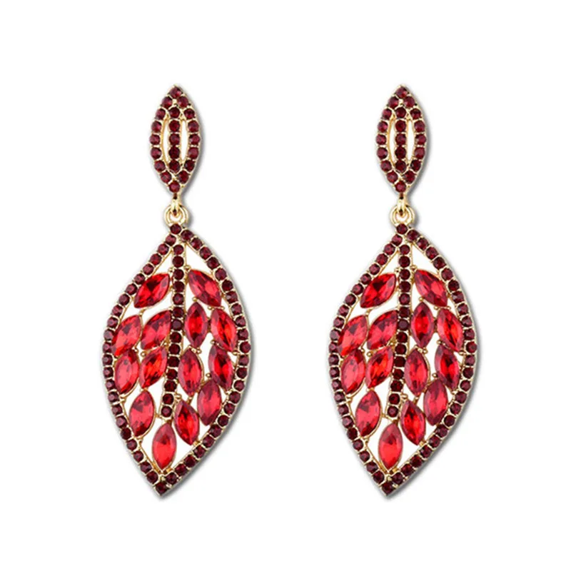 2018 Bohemia Rhinestone Crystal Earrings For Women Leaf Shape Wedding Earring Personality Statement Jewelry Bridal Accessory
2018 Bohemia Rhinestone Crystal Earrings For Women Leaf Shape Wedding Earring Personality Statement Jewelry Bridal Accessory