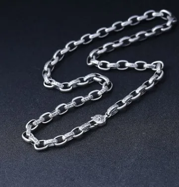 Buddha Necklace 100% Real 925 Sterling Silver Jewelry Men Women Ethnic Mantra Heart Sutra Vajra Chain Necklace 8mm
Buddha Necklace 100% Real 925 Sterling Silver Jewelry Men Women Ethnic Mantra Heart Sutra Vajra Chain Necklace 8mm