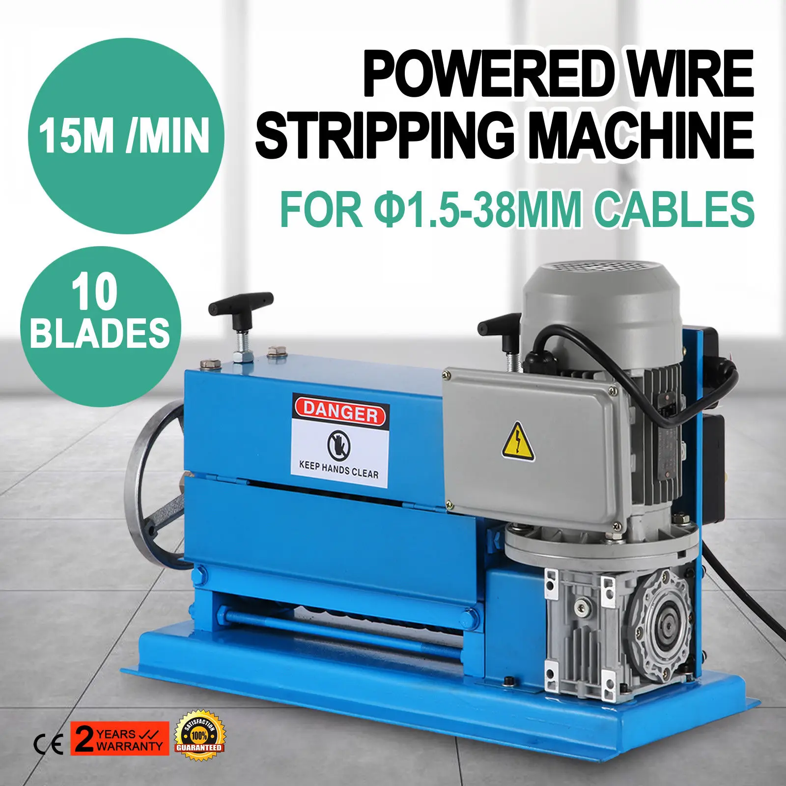 1.5-38MM Automatic Wire Stripping Machine 370W Kinds of Metal Cable Wire Stripper
1.5-38MM Automatic Wire Stripping Machine 370W Kinds of Metal Cable Wire Stripper