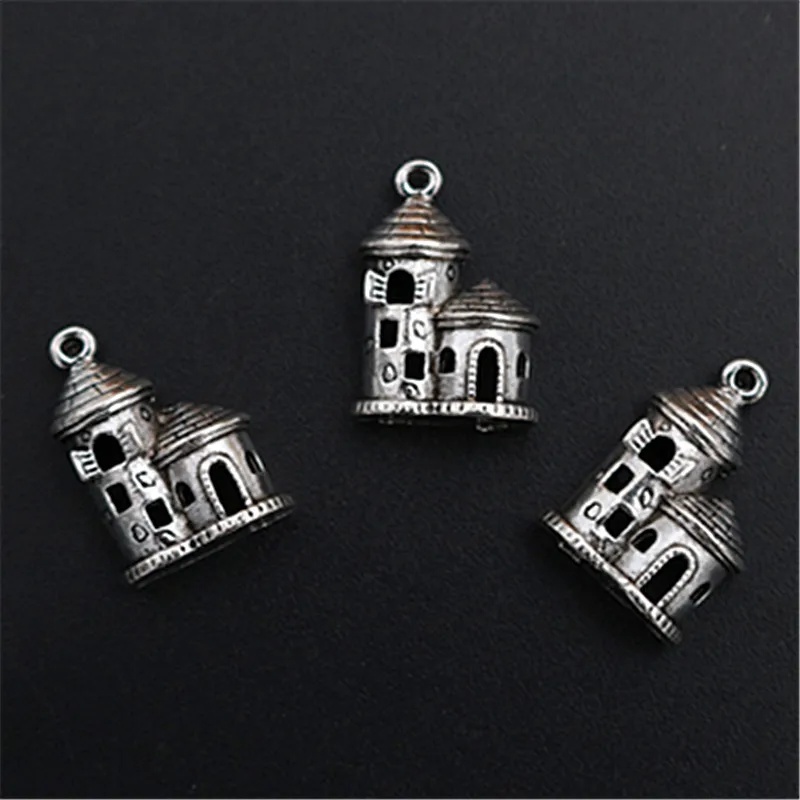8pcs Silver Plated 3D Specter Castle Charm Vintage Necklace Bracelet DIY Metal Jewelry Alloy Pendants A1339
8pcs Silver Plated 3D Specter Castle Charm Vintage Necklace Bracelet DIY Metal Jewelry Alloy Pendants A1339
