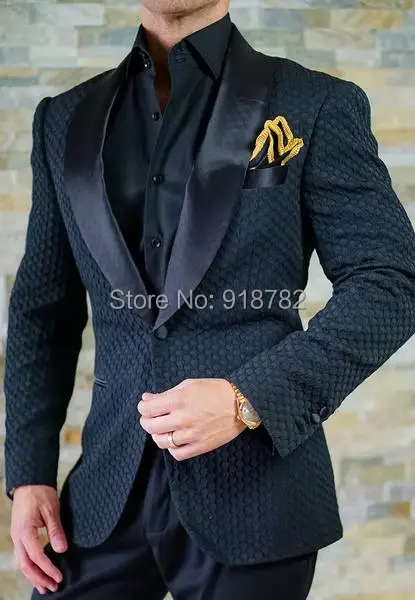 Men Wedding Suits 2018 Designer Fashion Black Paisley Jacquard Jacket Mariage Clothes Groom Slim Fit Suit Men Costume Homme
Men Wedding Suits 2018 Designer Fashion Black Paisley Jacquard Jacket Mariage Clothes Groom Slim Fit Suit Men Costume Homme