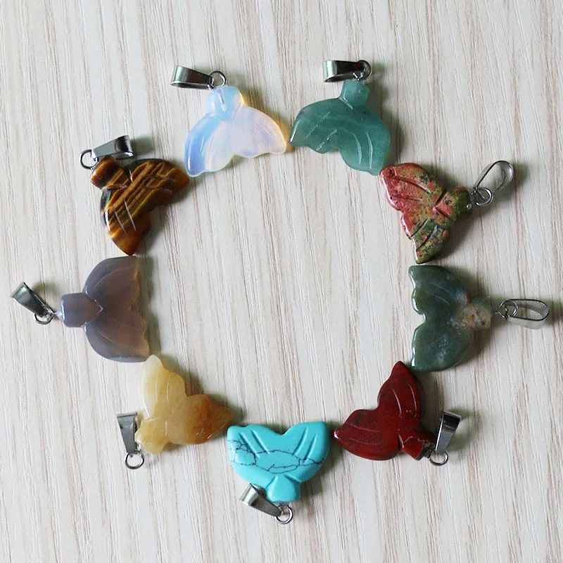Natural Stone Pendant Wholesale 25Pcs Fashion Earring Free Shipping Fishtail Shape Necklace For Jewelry Make
Natural Stone Pendant Wholesale 25Pcs Fashion Earring Free Shipping Fishtail Shape Necklace For Jewelry Make