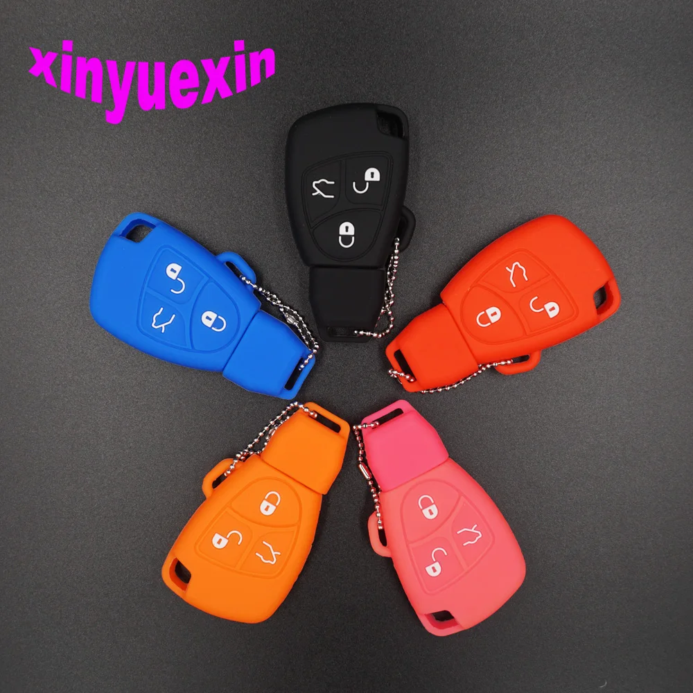 Xinyuexin Silicone Car Key Cover FOB Case For Benz B C E ML S CLK CL 3Button Smart Remote Key Jacket Bag Car-stying
Xinyuexin Silicone Car Key Cover FOB Case For Benz B C E ML S CLK CL 3Button Smart Remote Key Jacket Bag Car-stying