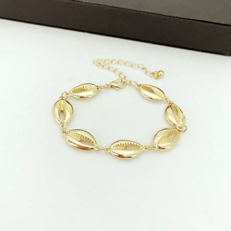 F.J4Z Fashion Sea Shell Charm Bracelets Women Simplicity Gold & Silver Color Alloy Bracelet Summer Jewelry Bransoletka Kobieta
F.J4Z Fashion Sea Shell Charm Bracelets Women Simplicity Gold & Silver Color Alloy Bracelet Summer Jewelry Bransoletka Kobieta