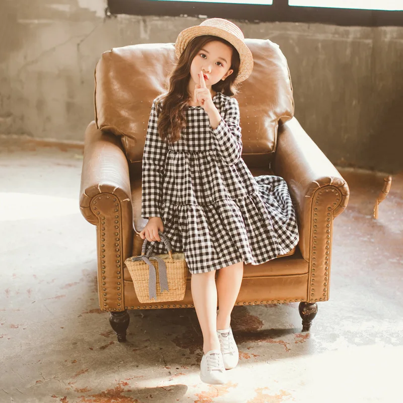 2019 Autumn New Girls Dresses Children Cotton Dress Kids Plaid Dress Bow Baby Girls' Cotton Dress Toddler Clothes
2019 Autumn New Girls Dresses Children Cotton Dress Kids Plaid Dress Bow Baby Girls' Cotton Dress Toddler Clothes