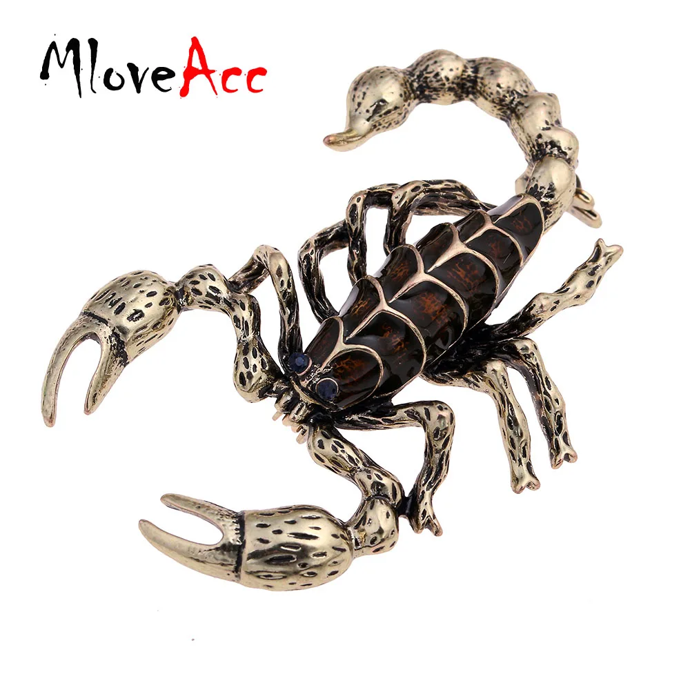 MloveAcc огромные украшения Скорпион эмаль свадебные Животные | Украшения и