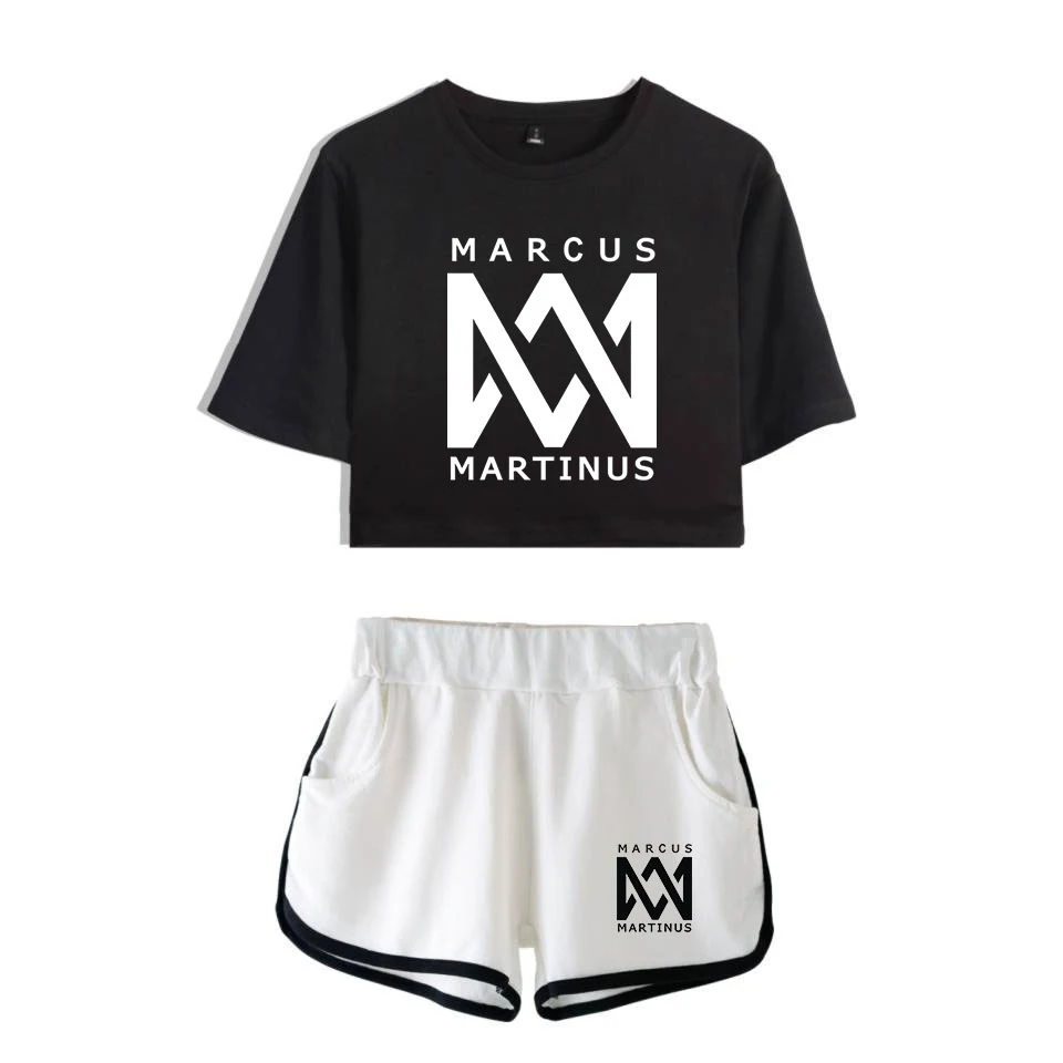 Женский костюм для отдыха Marcus & martinus, мягкий укороченный топ с круглым вырезом и короткие штаны, повседневная одежда в стиле Kpop
Женский костюм для отдыха Marcus & martinus, мягкий укороченный топ с круглым вырезом и короткие штаны, повседневная одежда в стиле Kpop