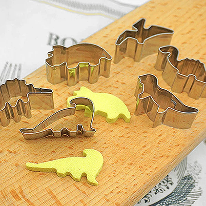 6Pcs/Set Dinosaur Shape Cake Mold Cookies Fondant Chocolate Candy Pastry Baking Tools Kids Party Birthday Kitchen Decorating
6Pcs/Set Dinosaur Shape Cake Mold Cookies Fondant Chocolate Candy Pastry Baking Tools Kids Party Birthday Kitchen Decorating