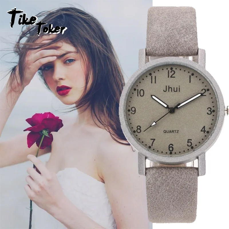 Часы Лидер продаж модные женские наручные часы с простым циферблатом