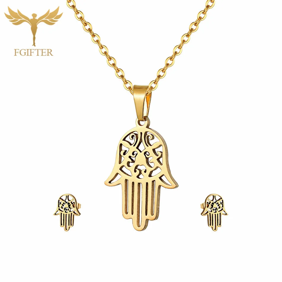 Vintage Women Jewelery Necklace Hand of Fatima Jewels Good Luck Retro Jewelry Fashion Necklace Earrings Set Gifts
Vintage Women Jewelery Necklace Hand of Fatima Jewels Good Luck Retro Jewelry Fashion Necklace Earrings Set Gifts