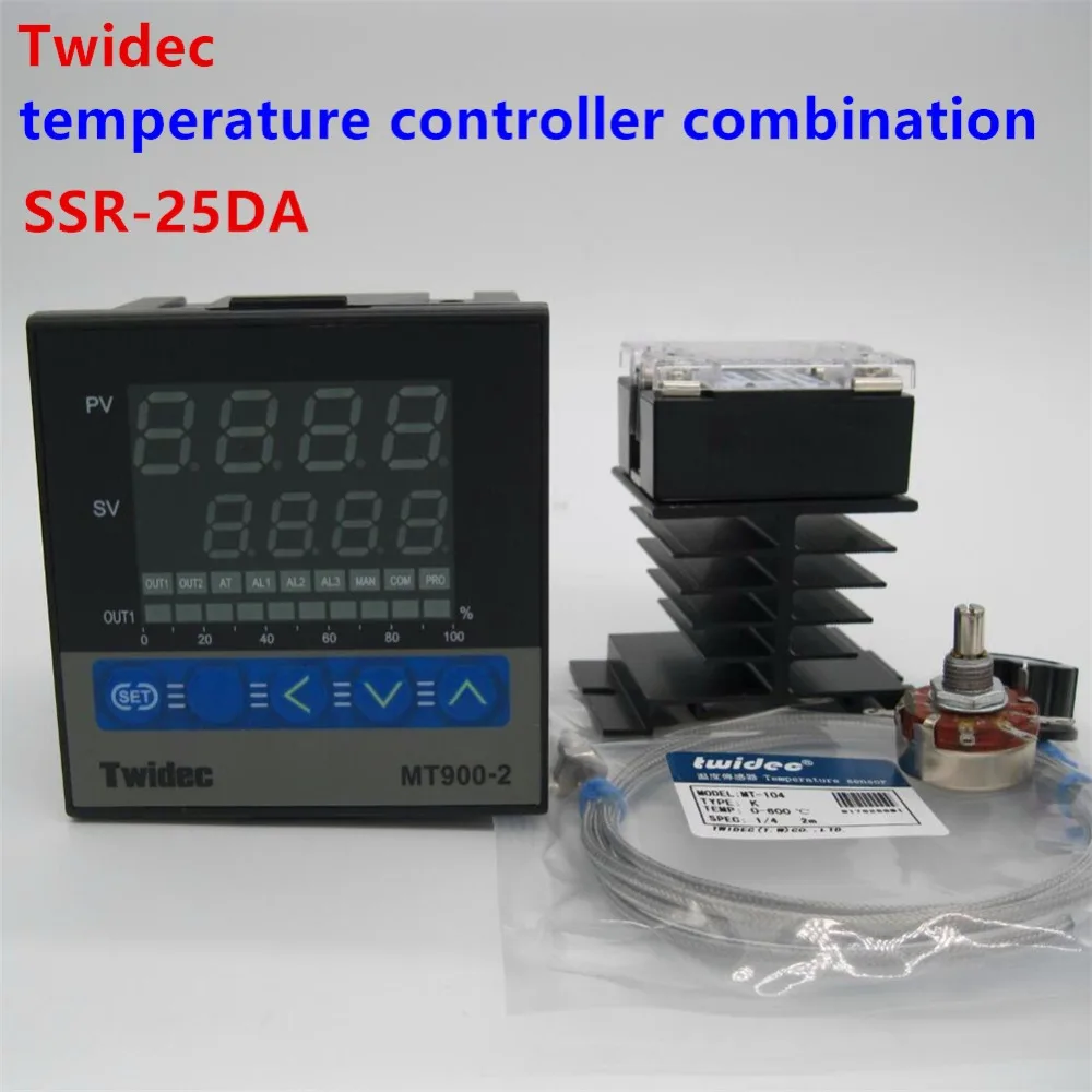 High Quality 100-240VAC PID Temperature controller + max.25A SSR + heat sink + 2m quality K probe+potentiometer
High Quality 100-240VAC PID Temperature controller + max.25A SSR + heat sink + 2m quality K probe+potentiometer