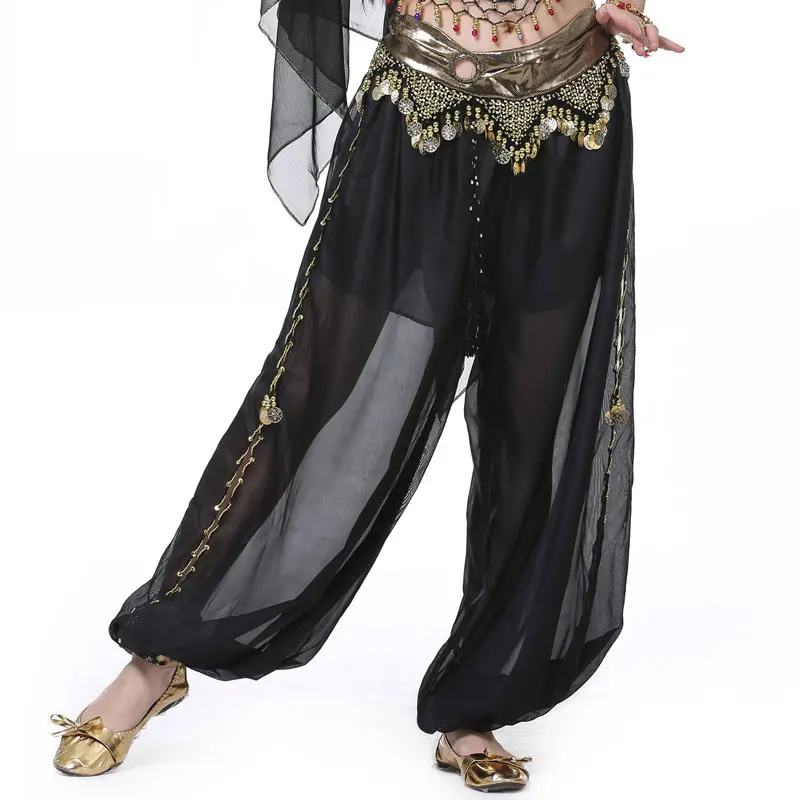 Belly Dance Pants For Women Indian Dancing Costume Lantern Pants With Gold Coins Elastic Breathable Bellydance Trousers
Belly Dance Pants For Women Indian Dancing Costume Lantern Pants With Gold Coins Elastic Breathable Bellydance Trousers