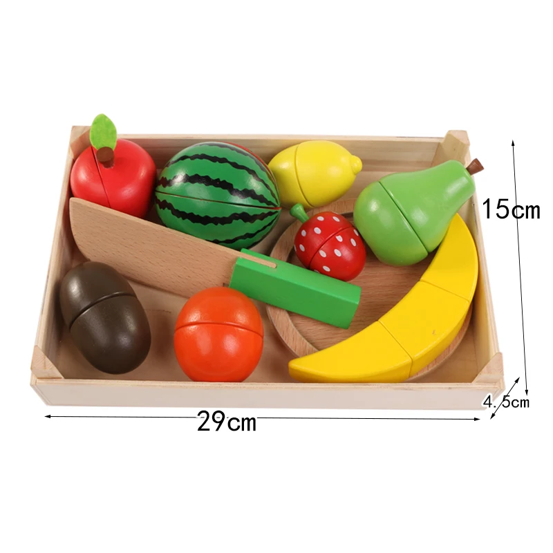 Wooden Toys Cutting Fruit Vegetable Food Pretend Play Toy For Children Baby Educational Kitchen Toys for Kids Girls
Wooden Toys Cutting Fruit Vegetable Food Pretend Play Toy For Children Baby Educational Kitchen Toys for Kids Girls