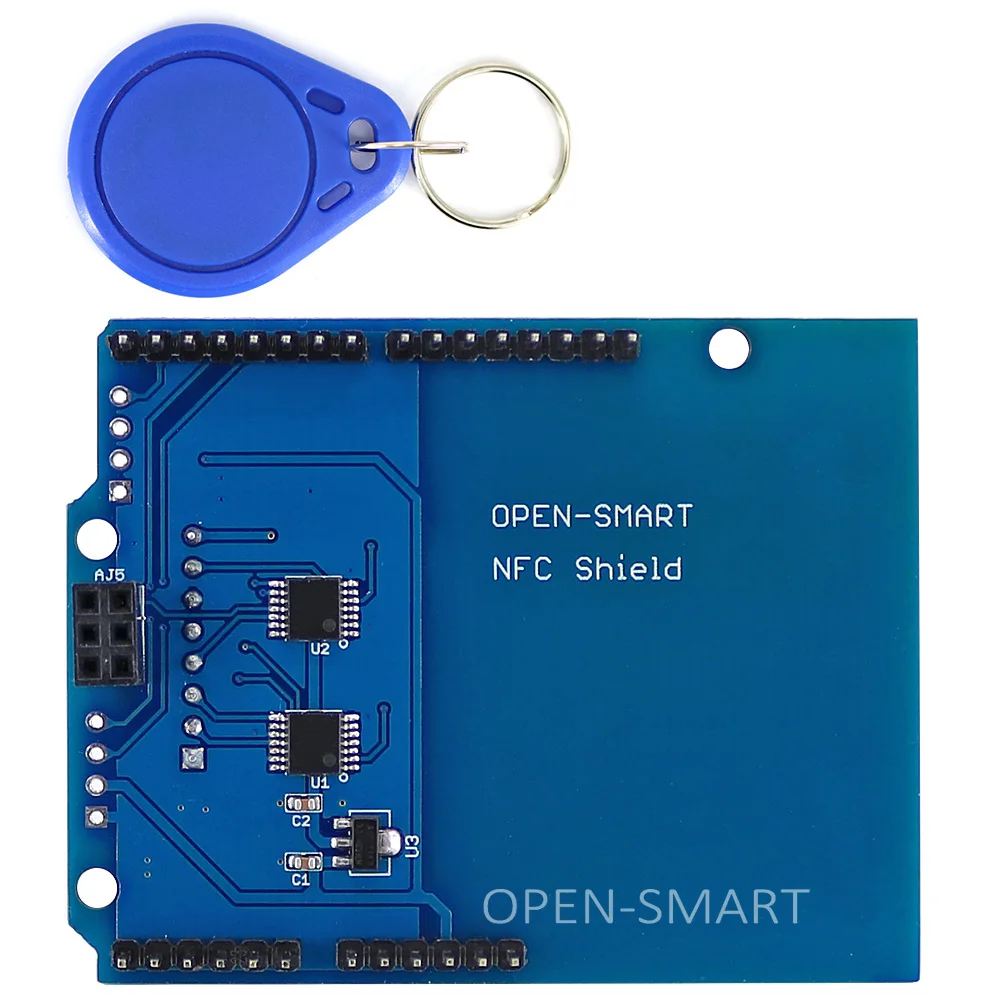 NFC щит RFID RC522 модуль RF IC карта сенсор + S50 смарт для Arduino UNO / Mega2560|rfid rc522|rfid smartrfid smart card