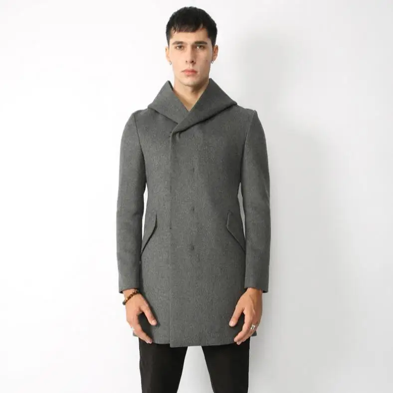 Hot 2022 winter new High quality woolen coat in the long men's wool jacket Korean version Slim hooded trend FashionTrench coat
Hot 2022 winter new High quality woolen coat in the long men's wool jacket Korean version Slim hooded trend FashionTrench coat
