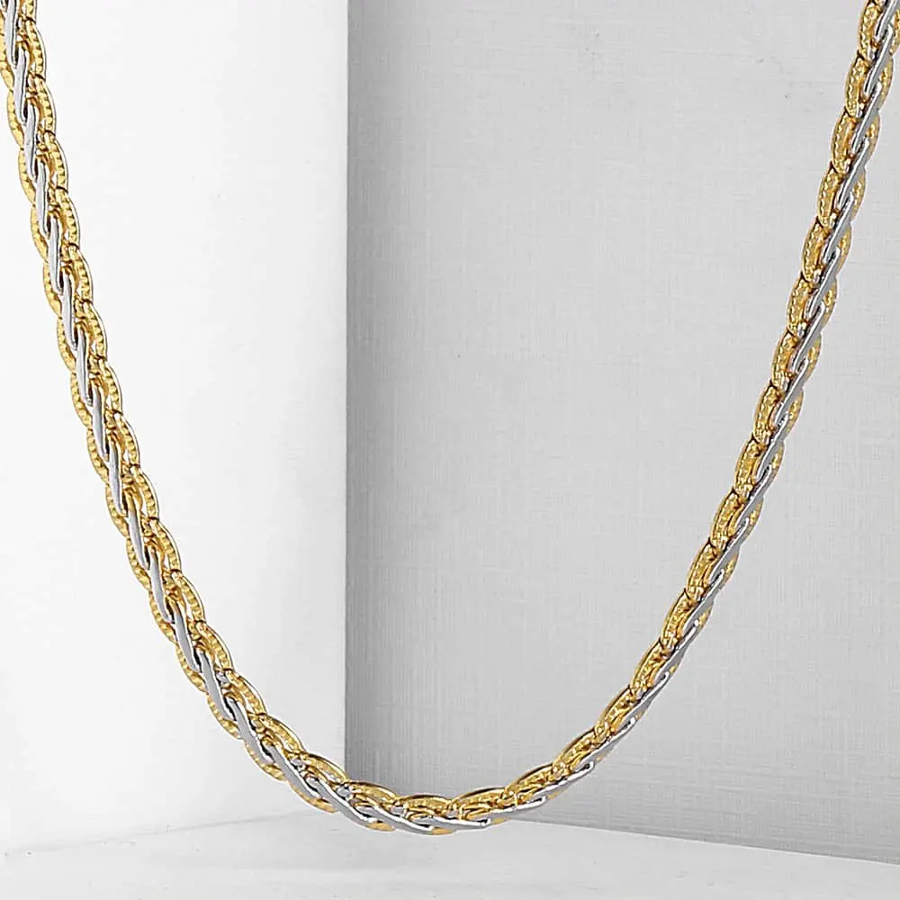 4mm Hammered Braided Wheat Link Unisex Womens Mens Chain White Yellow Gold Filled GF Necklace GN411
4mm Hammered Braided Wheat Link Unisex Womens Mens Chain White Yellow Gold Filled GF Necklace GN411