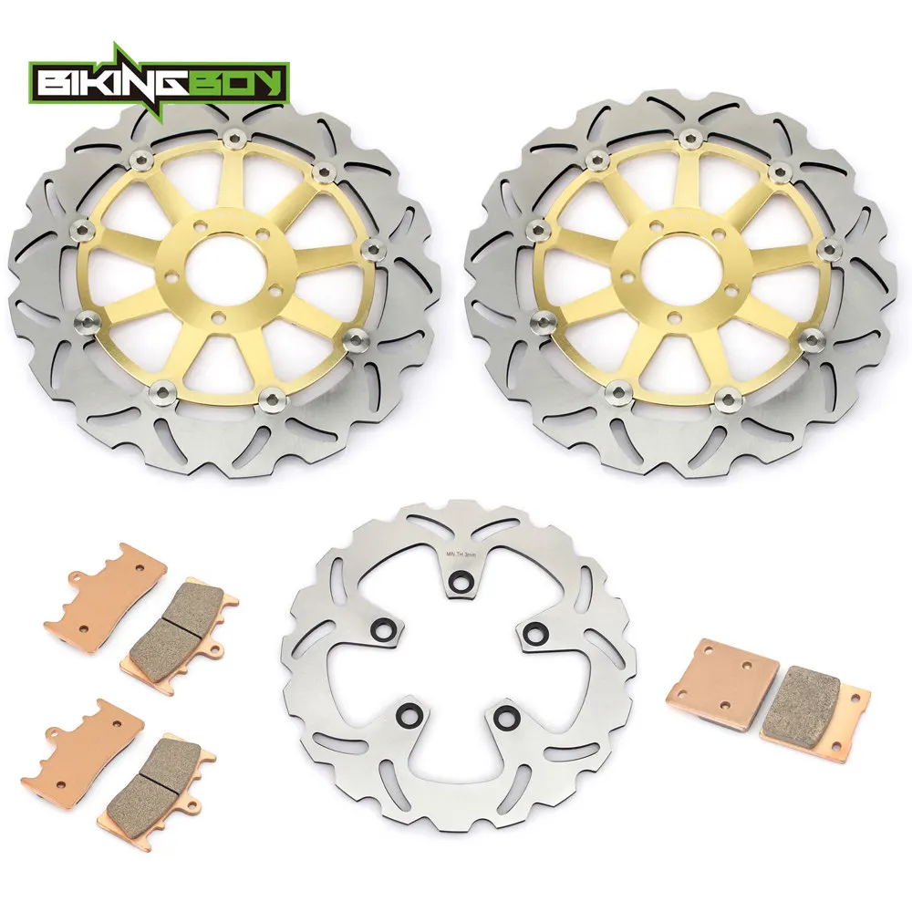 Фото BIKINGBOY для Kawasaki ZX9R 1996 1997 Ninja ZX 9R ZX9 R 96 97 ZX900 B3 B4 Передние Задние тормозные диски роторы