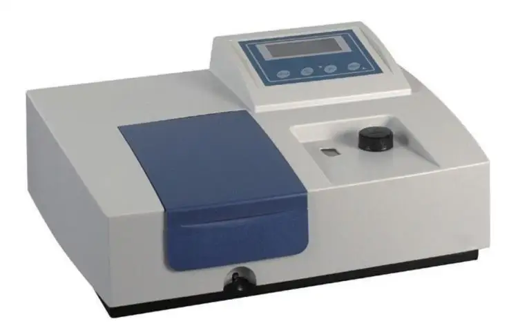 VIS Spectrophotometer Lab Equipment 360-1000 nm 4 nm 220/110V Visible Spectrophotometer
VIS Spectrophotometer Lab Equipment 360-1000 nm 4 nm 220/110V Visible Spectrophotometer