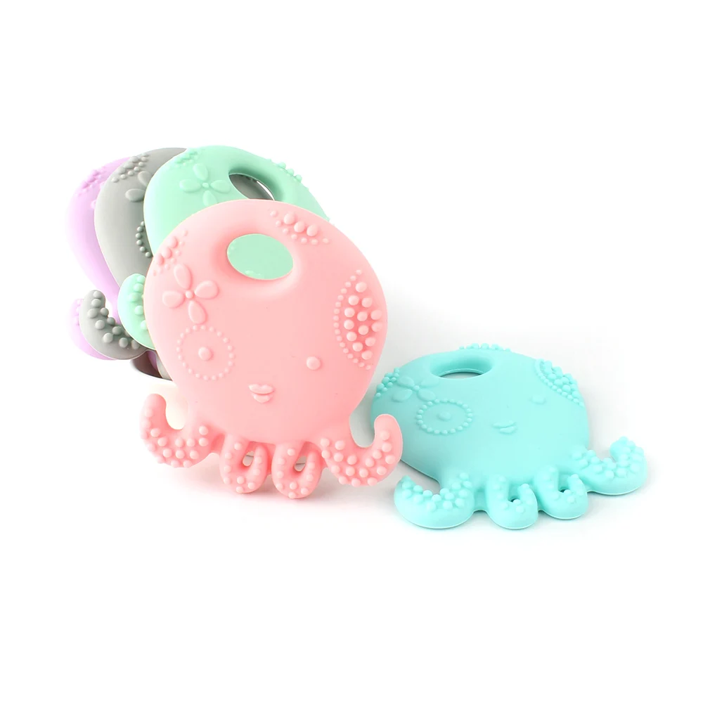 50pcs Octopus-Shaped Silicone Teether Soft Texture Baby Teething Toy DIY Nursing Accessories Food Grade Silicone rodent
50pcs Octopus-Shaped Silicone Teether Soft Texture Baby Teething Toy DIY Nursing Accessories Food Grade Silicone rodent