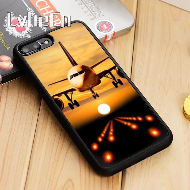 Чехол для телефона LvheCn путешествий с самолетом полетом облаком iPhone 5 6s 7 8 plus 11 12 Pro X