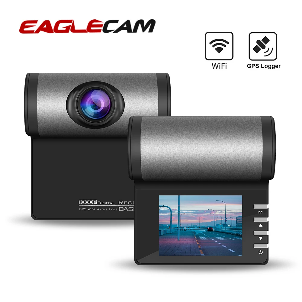 Автомобильный видеорегистратор Wi Fi GPS регистратор 1080P Full HD угол обзора 170 градусов