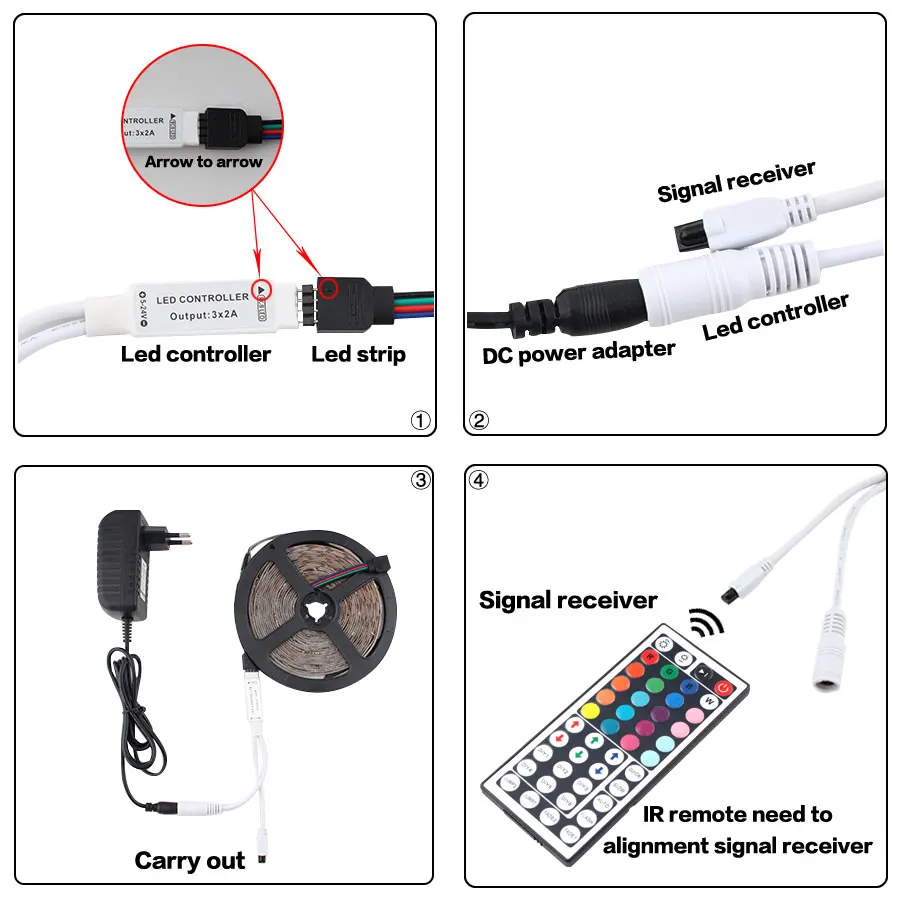 RGB 12V LED Strip Light Waterproof TV Backlight 5 - 20 M 2835 RGB LED Strip 12 V Light Full Set Adapter + Controller
RGB 12V LED Strip Light Waterproof TV Backlight 5 - 20 M 2835 RGB LED Strip 12 V Light Full Set Adapter + Controller