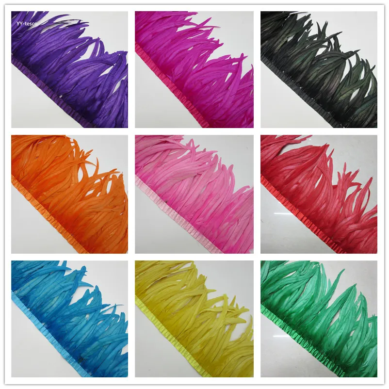 Hot sales 100 yards Quality Chicken Rooster Tail Feather Trims Ribbons 35-40CM Strip for Dress Skirt Party Clothing Craft Making
Hot sales 100 yards Quality Chicken Rooster Tail Feather Trims Ribbons 35-40CM Strip for Dress Skirt Party Clothing Craft Making