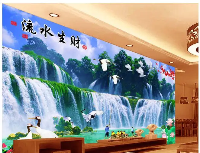 Custom photo wallpaper 3d wall murls wallpaper Chinese wind falls TV wall paintings 3d wallpaper living room decoration
Custom photo wallpaper 3d wall murls wallpaper Chinese wind falls TV wall paintings 3d wallpaper living room decoration