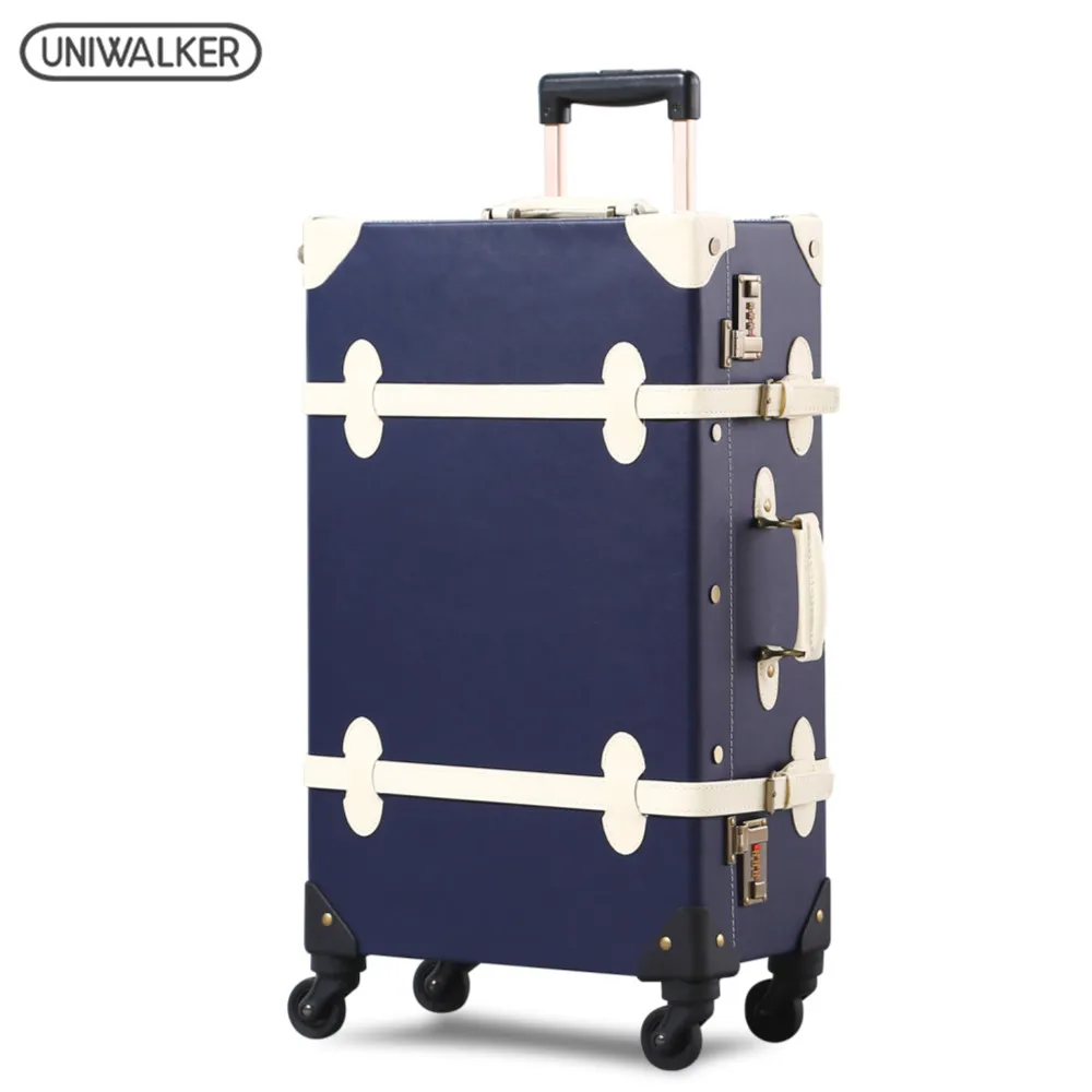UNIWALKER High Quality 20''22''24''26'' Unisex Retro Rolling Trolley Luggage Vintage Suitcase Bags With Wheel For Traveling
UNIWALKER High Quality 20''22''24''26'' Unisex Retro Rolling Trolley Luggage Vintage Suitcase Bags With Wheel For Traveling